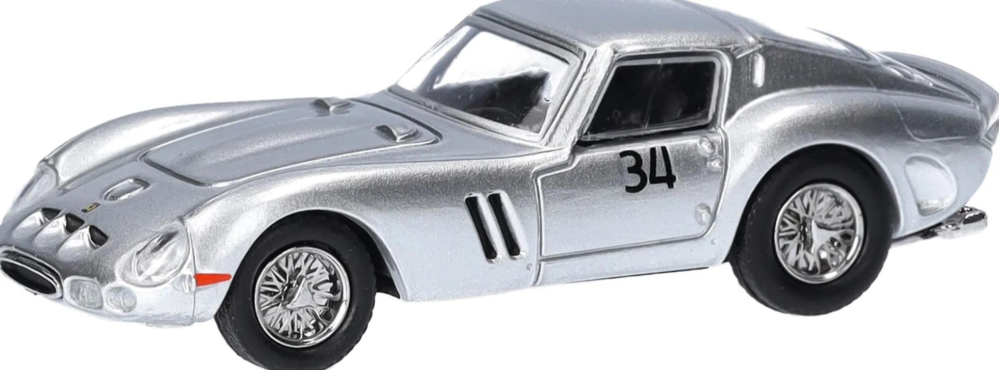 MicroCity 87MC000060 Ferrari 250 GTO 34 silber | Modellauto 1:87