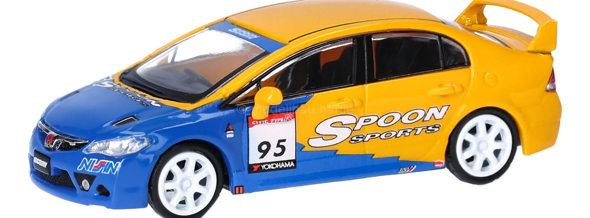 MicroCity 87MC000090 Honda Civic FD2 gelb/blau | Modellauto 1:87
