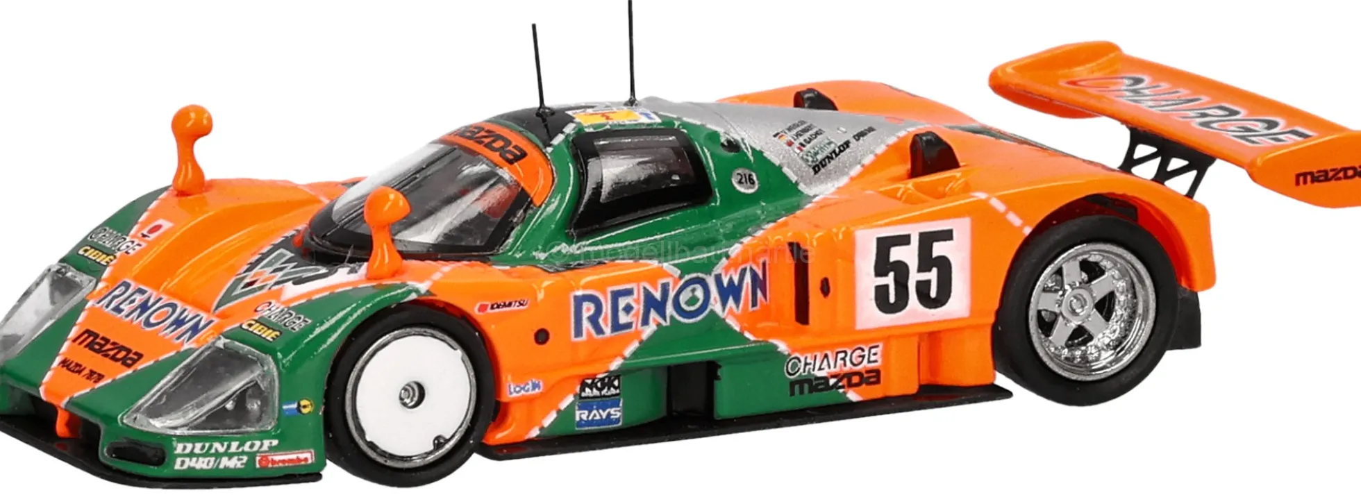 MicroCity 87MC000080 Mazda 787B 55 orange/grün | Modellauto 1:87