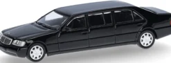 MicroCity 87MC000103 MB S600 Pullmann Stretch-Limousine schwarz | Modellauto 1:87