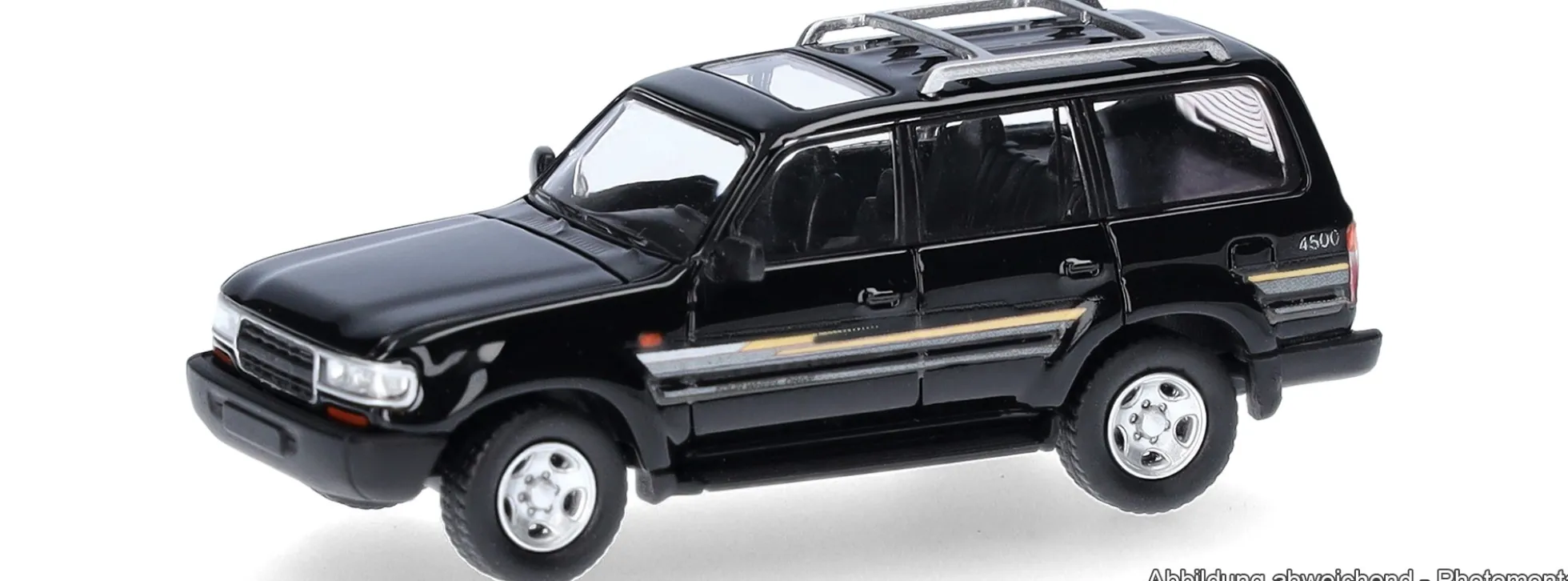 MicroCity 87MC000124 Toyota Landcruiser 80 - schwarz | Modellauto 1:87