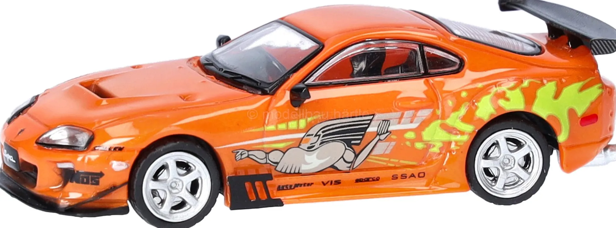 MicroCity 87MC000018 Toyota Supra - orange FnF | Modellauto 1:87