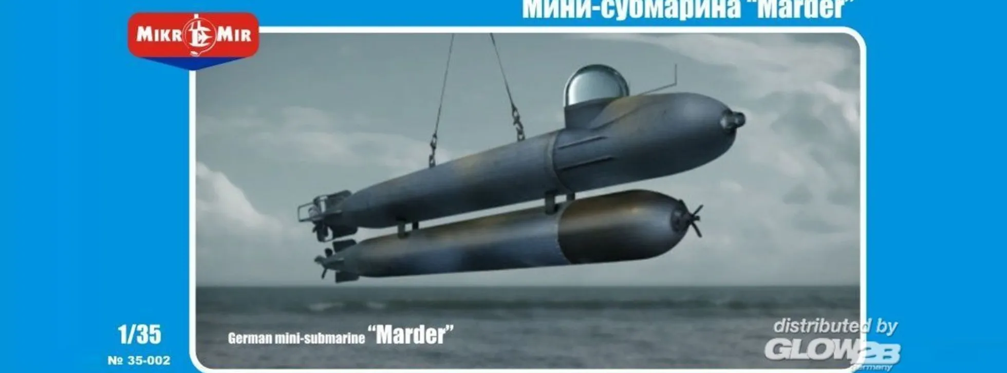 MikroMir 5953002 German mini-submarine Marder | Militär Bausatz 1:35