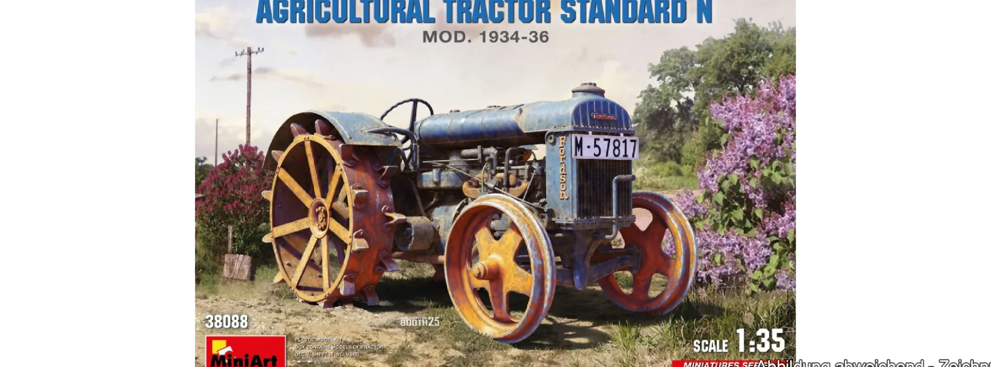 MiniArt 38088 Ackerschlepper Std. N Mod. 1934-36 | Traktor Bausatz 1:35
