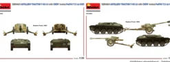 MiniArt 35395 Artillerieschlepper T-60 r mit Besatzung und PaK 40 | Panzer Bausatz 1:35