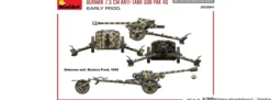 MiniArt 35394 7,5cm PaK 40 1942 Frühe Produktion | Militär Bausatz 1:35