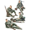MiniArt 550035266 Deutsche Infanterie-Soldaten am Rasten | 4 Stück | Figuren Bausatz 1:35