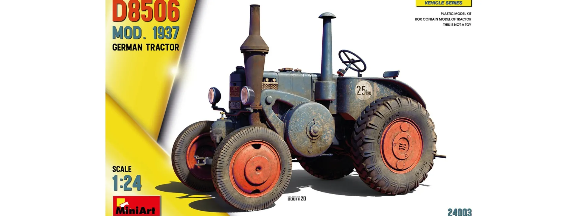 MiniArt 24003 Deutscher Ackerschlepper D8506 Mod. 1937 | Traktor Bausatz 1:24