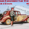 MiniArt 38008 Deutscher Fahrzeugtyp 170V 4-Türige Limousine inklusive Figur | Auto Bausatz 1:35