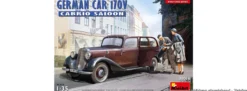 MiniArt 38016 Deutscher PKW Typ 170V Cabrio Limousine | Auto Bausatz 1:35