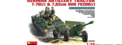 MiniArt 550035039 Deutscher Schlepper T-70 mit FK288r und Crew | Panzer Bausatz 1:35