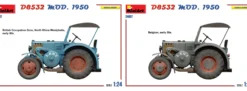 MiniArt 24007 Deutscher Straßenschlepper D8532 Mod. 1950 | Traktor Bausatz 1:24