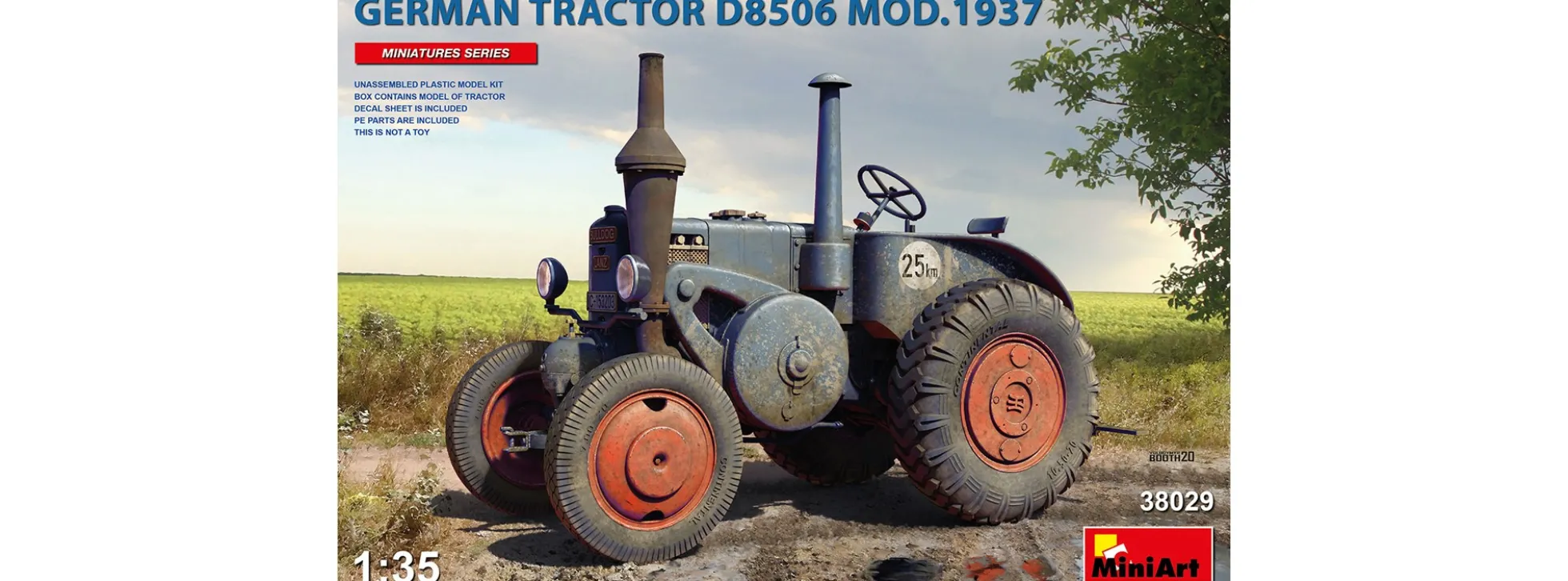 MiniArt 38029 Deutscher Traktor Schlepper D8506 Mod. 1937 | Traktor Bausatz 1:35