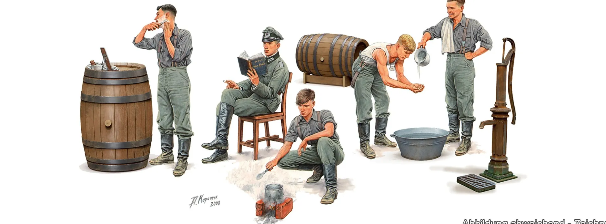 MiniArt 550035378 Deutsche Soldaten in Ruhe mit Zubehör - Special Edition | Figuren Bausatz 1:35