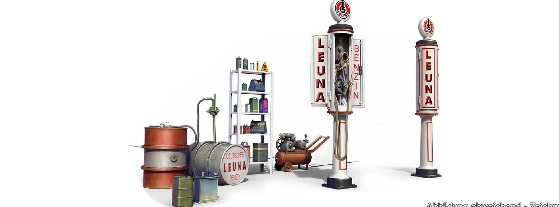 MiniArt 35598 Deutsche Tankstelle der 1930er-40er | Zubehör Bausatz 1:35
