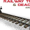 MiniArt 35568 Eisenbahnstrecke mit Prellblock Europäische Spurweite | Zubehör Bausatz 1:35