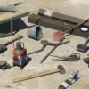 MiniArt 35572 Eisenbahn Werkzeuge und Ausrüstung | Zubehör Bausatz 1:35
