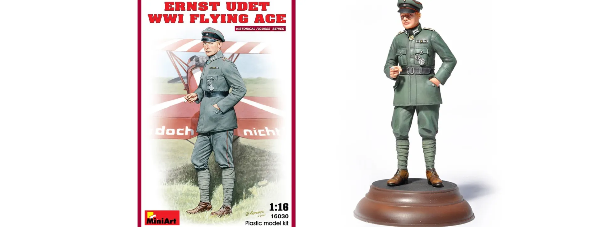 MiniArt 16030 Ernst Udet WWI Flieger-Ass | Figuren Bausatz 1:16