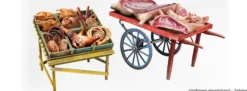 MiniArt 35649 Fleisch Produkte mit Karren | Zubehör Bausatz 1:35