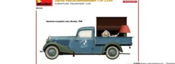 MiniArt 38065 Liefer Pritschenwagen Typ 170V als Möbeltransporter | Auto Bausatz 1:35