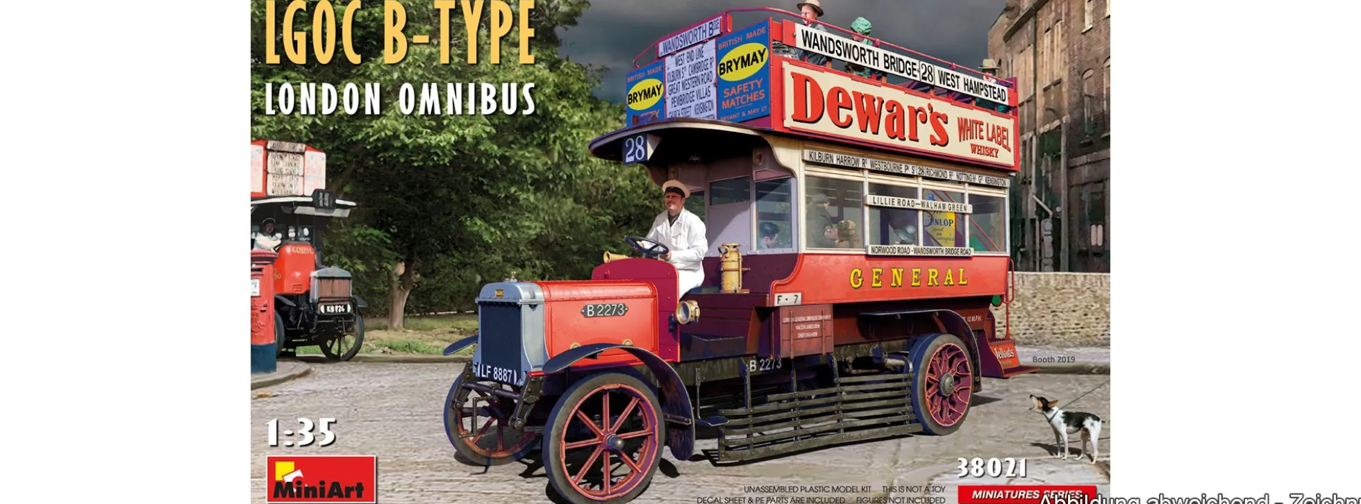 MiniArt 38021 London Omnibus LGOC Typ B | Bus Bausatz 1:35