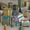 MiniArt 35595 Öl- und Benzinkanister 1930-40s | 36 Stück | Zubehör Bausatz 1:35