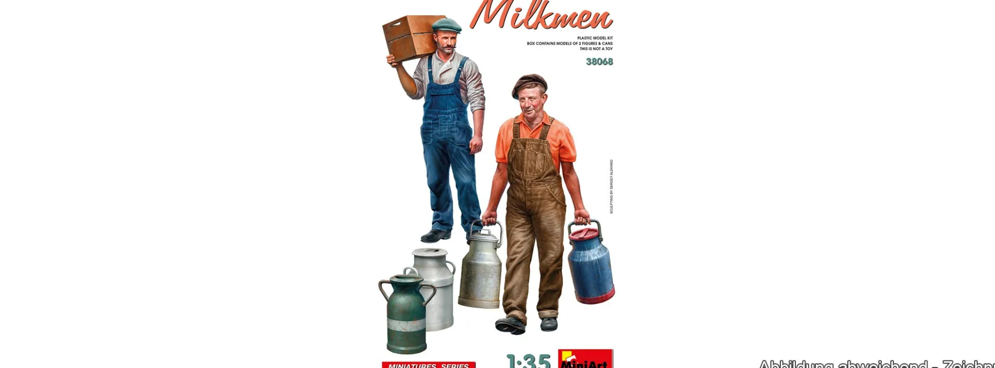 MiniArt 550038068 Milchmann mit Zubehör | Figuren Bausatz 1:35