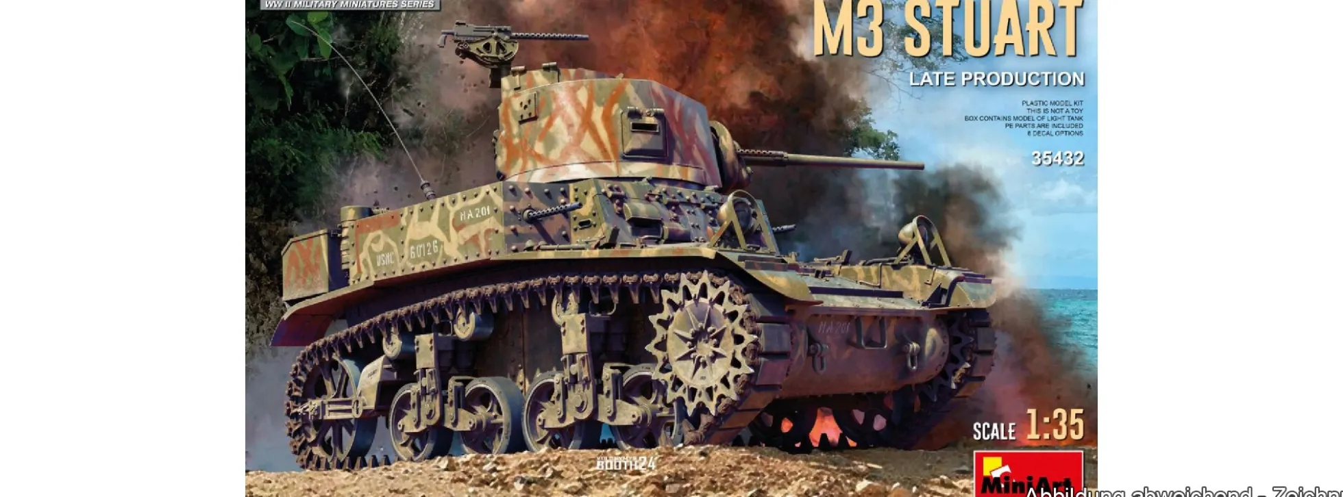 MiniArt 35432 M3 Stuart Leichter Panzer Späte Produktion | Panzer Bausatz 1:35