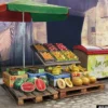 MiniArt 35612 Obststand | Zubehör Bausatz 1:35