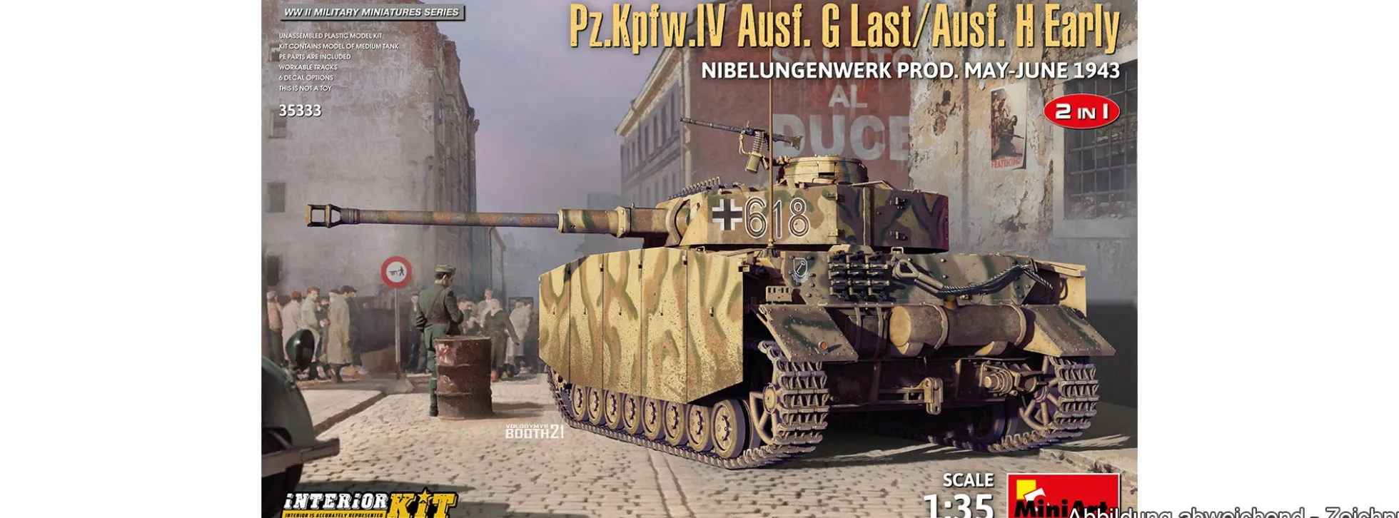 MiniArt 550035333 Pz.Kpfw.IV Ausf. G-Spä./H-Früh. 2in1 Interior Kit | Panzer Bausatz 1:35