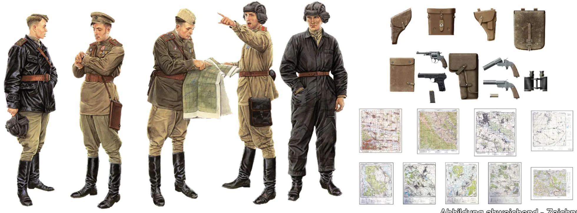 MiniArt 550035365 Sowjetische Offiziere Einsatzbesprächung - Special Edition | Figuren Bausatz 1:35