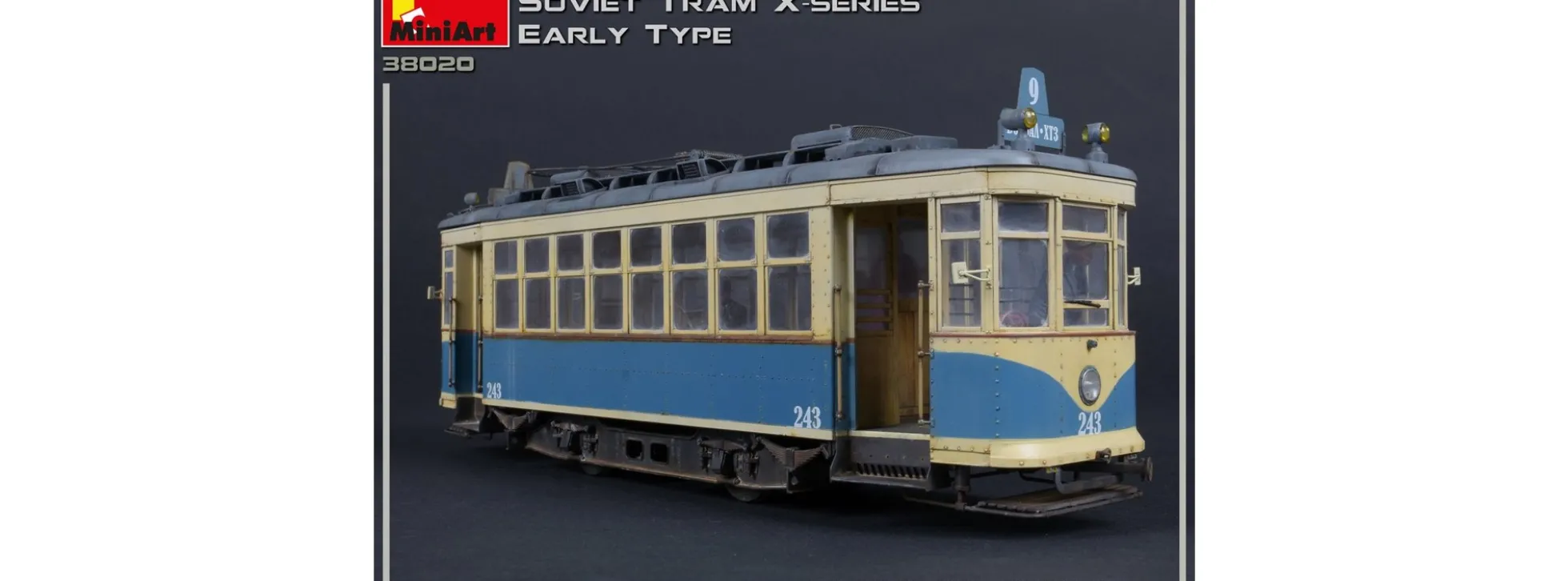 MiniArt 38020 Sowjetische Straßenbahn Kh Frühe Produktion | Zug Bausatz 1:35