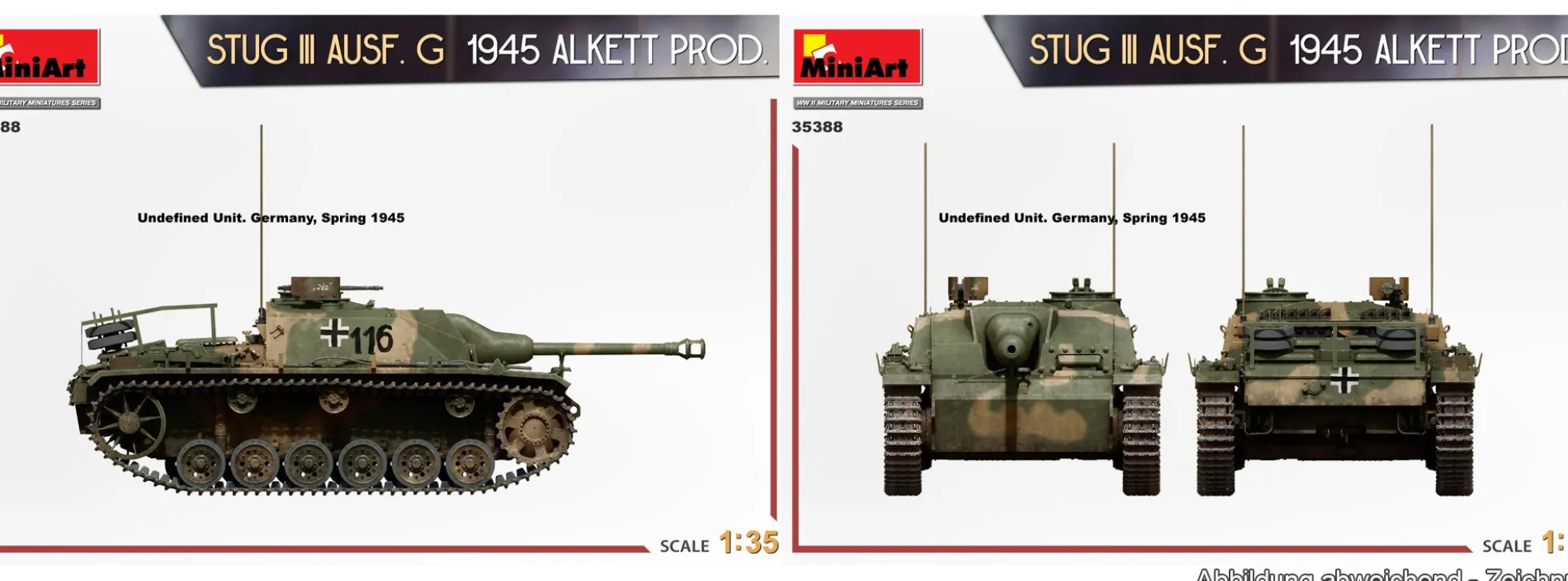 MiniArt 35388 StuG III Ausf.G 1945 Alkett Produktion | Panzer Bausatz 1:35