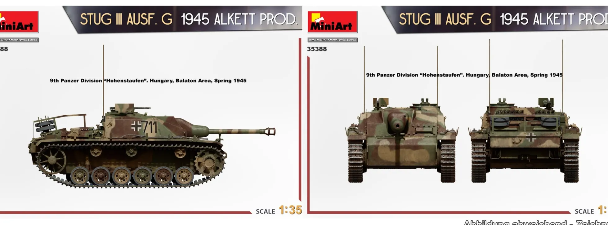 MiniArt 35388 StuG III Ausf.G 1945 Alkett Produktion | Panzer Bausatz 1:35