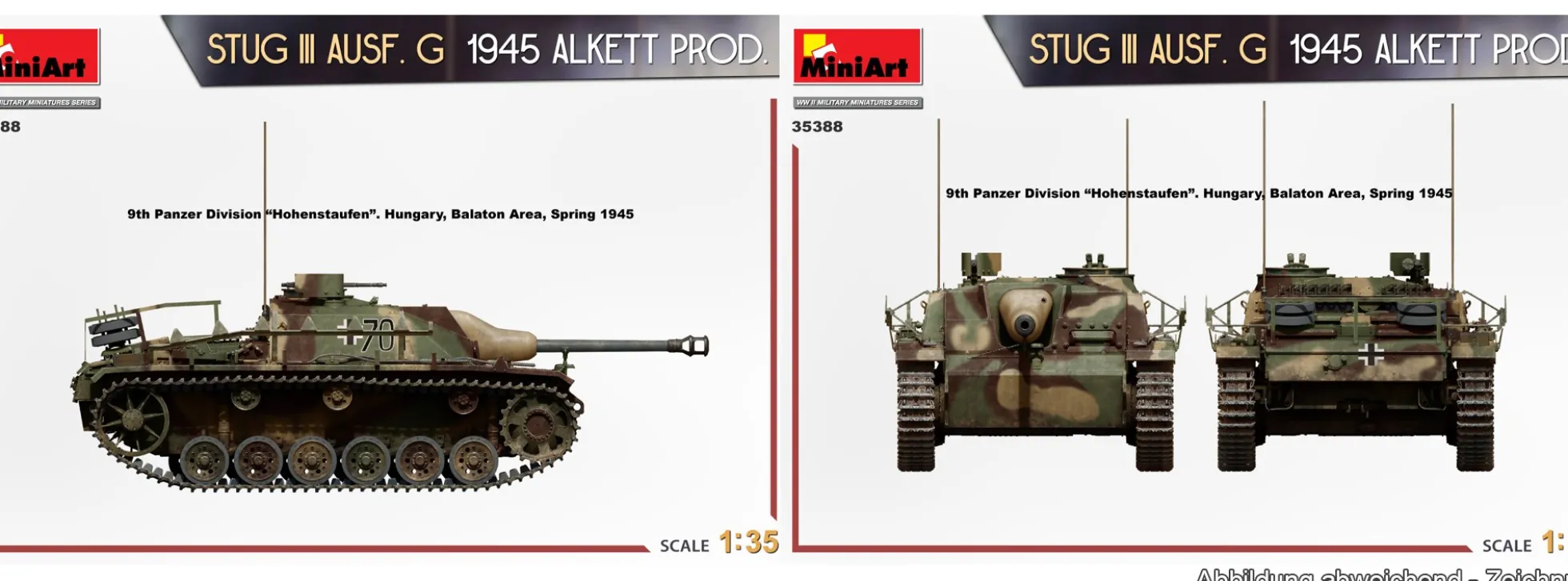 MiniArt 35388 StuG III Ausf.G 1945 Alkett Produktion | Panzer Bausatz 1:35