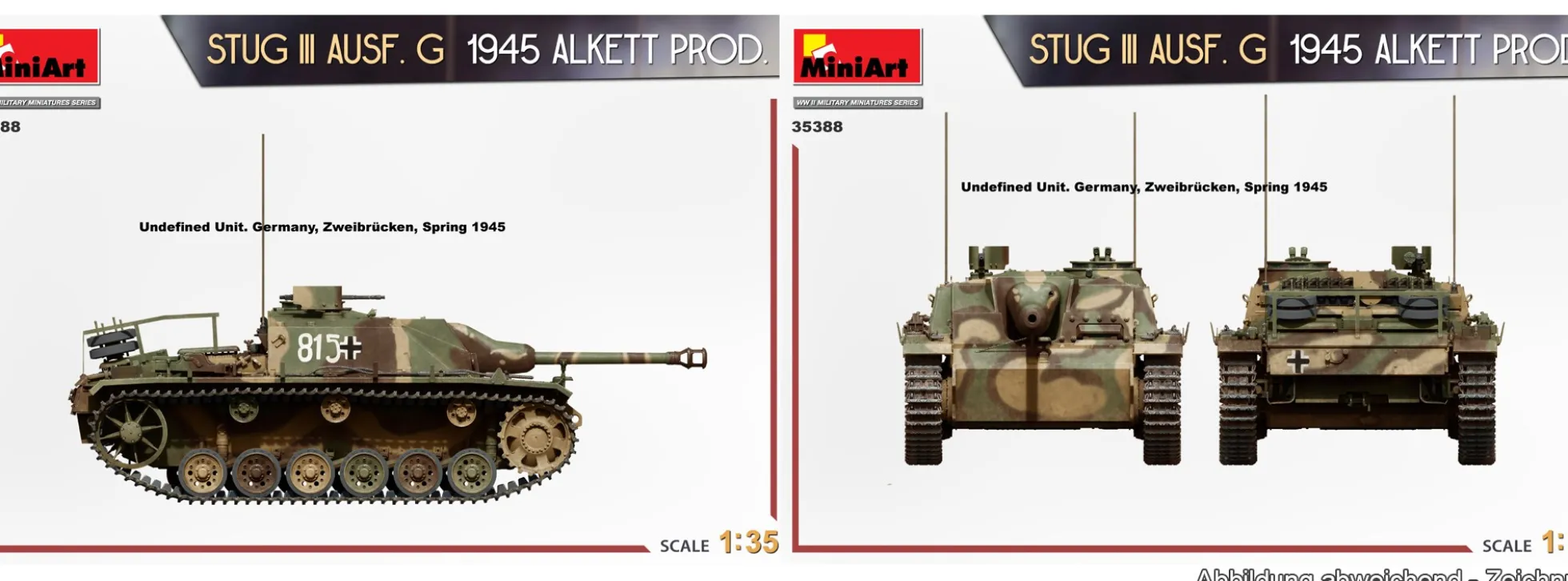 MiniArt 35388 StuG III Ausf.G 1945 Alkett Produktion | Panzer Bausatz 1:35
