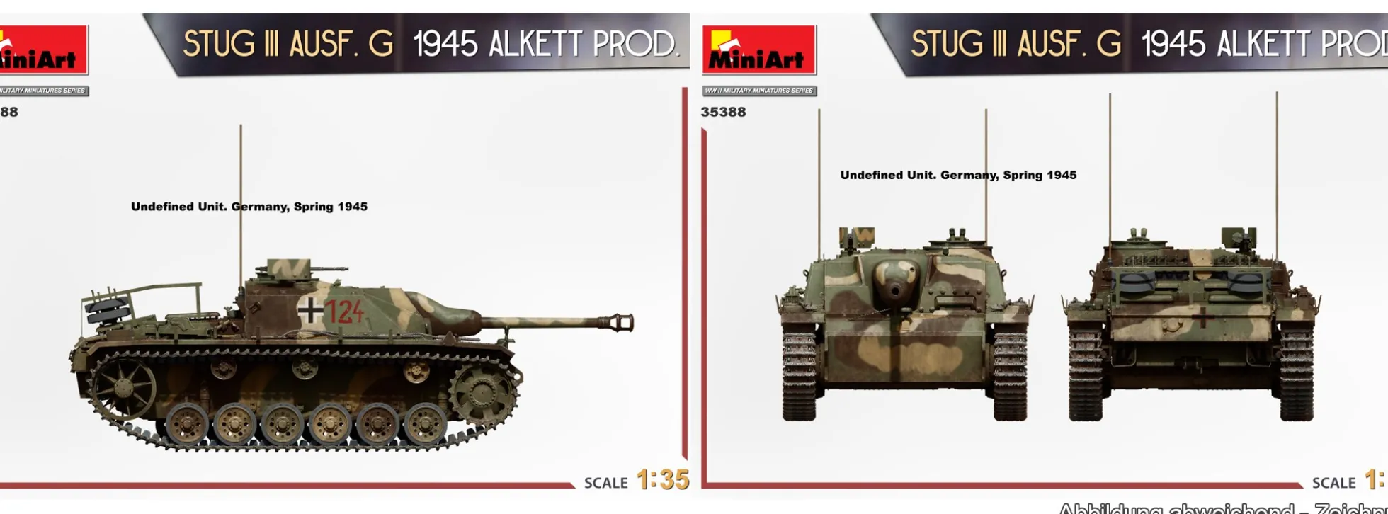 MiniArt 35388 StuG III Ausf.G 1945 Alkett Produktion | Panzer Bausatz 1:35