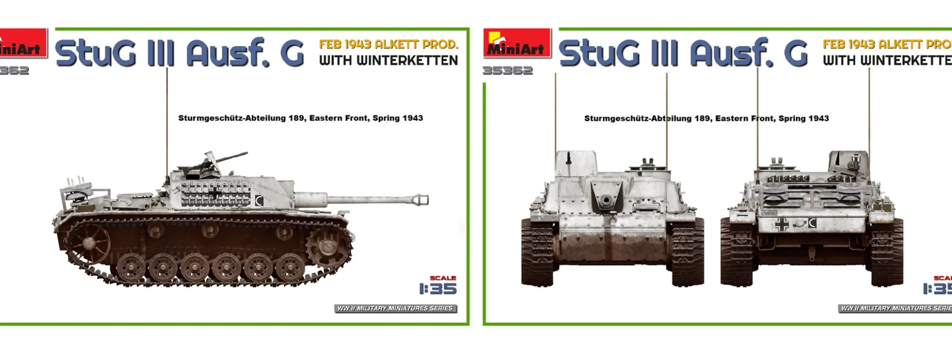 MiniArt 35362 StuG III Ausf.G 1943 WK Alkett Produktion | Panzer Bausatz 1:35
