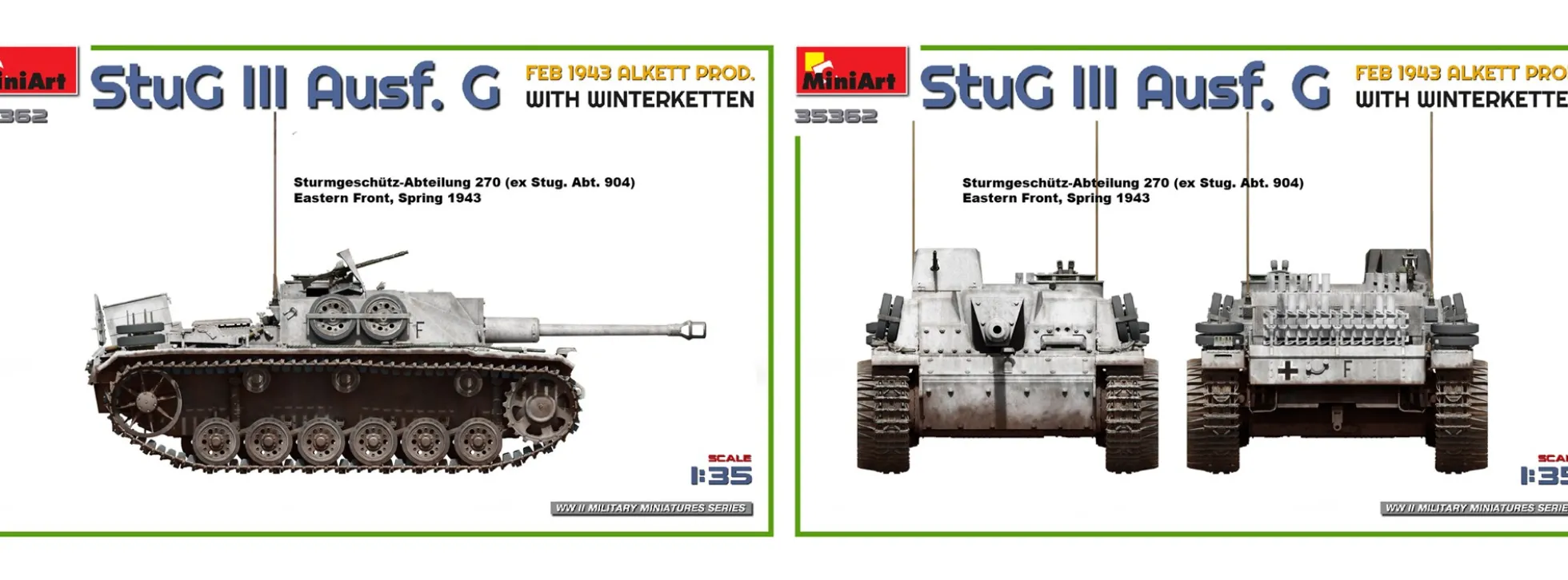 MiniArt 35362 StuG III Ausf.G 1943 WK Alkett Produktion | Panzer Bausatz 1:35