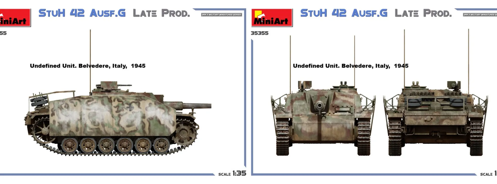 MiniArt 35355 StuH 42 Ausf. G Späte Produktion | Panzer Bausatz 1:35