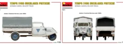 MiniArt 35371 Tempo E400 Hochlader Pritsche 3-Rad | Auto Bausatz 1:35