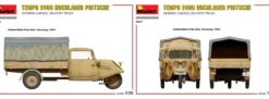 MiniArt 35371 Tempo E400 Hochlader Pritsche 3-Rad | Auto Bausatz 1:35