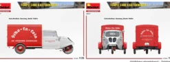 MiniArt 38047 Tempo E400 Liefer Kastenwagen 3-Rad | Auto Bausatz 1:35