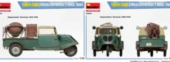 MiniArt 38059 Tempo E400 Stahlblechpritsche 3-Rad | Auto Bausatz 1:35