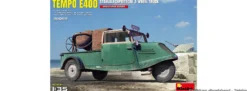 MiniArt 38059 Tempo E400 Stahlblechpritsche 3-Rad | Auto Bausatz 1:35