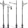 MiniArt 35523 Tram Oberleitungshalterungen und Straßenlampe | Gebäude Bausatz 1:35