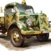 MiniArt 550035150 Transport LKW Mercedes-Benz 1500A 4x4 Lastwagen mit Figuren | Militär Bausatz 1:35