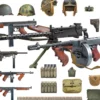 MiniArt 550035334 US Waffen und Zubehör Panzerbesatzung und Infanterie | Militär Bausatz 1:35