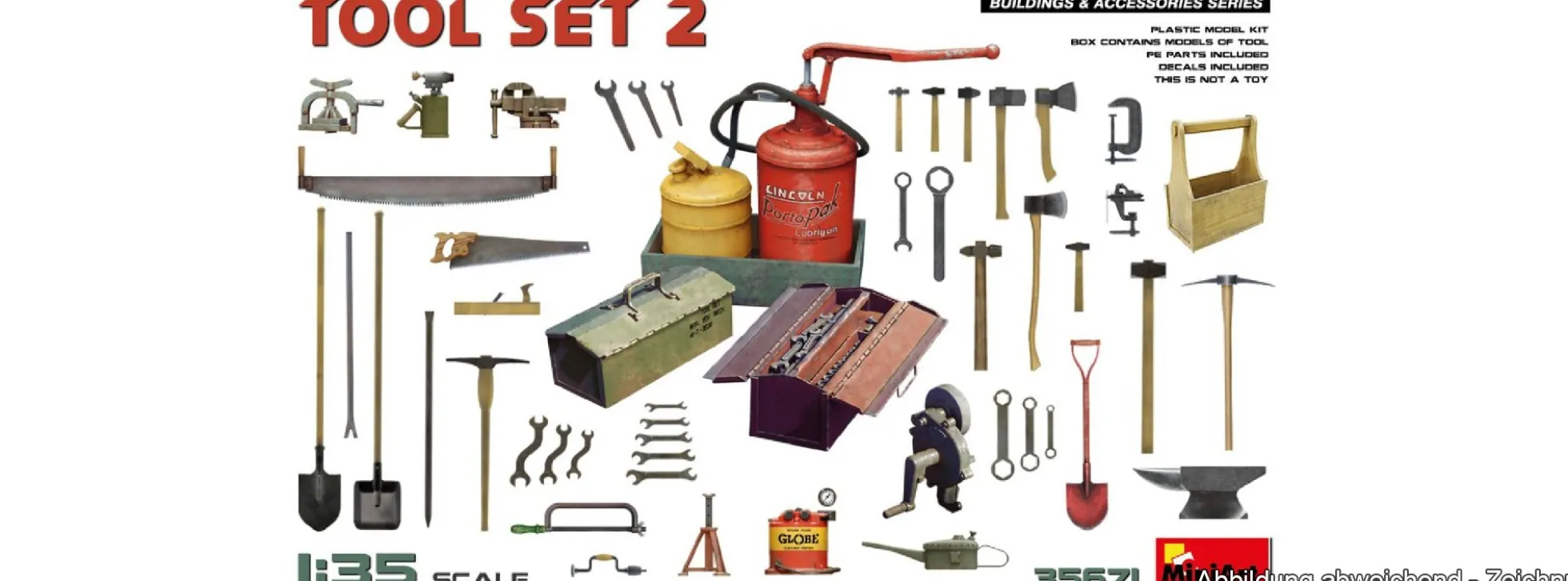MiniArt 35671 Werkzeug Set #2 | Zubehör Bausatz 1:35