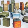MiniArt 35587 WWII Benzinkanister der Alliierten Set | 30 Stück | Zubehör Baukasten 1:35